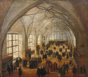 Die Vladislav-Halle im Schloss in Prag von Hendrik the Younger Steenwyck