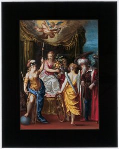 Minerva, Abundantia und Fortuna