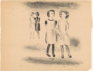 Mädchen auf der Straße von Henk Henriët