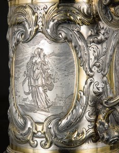 Detail eines Krugs, Danzig, ca. 1670 von Hennick (attr. to) Probst