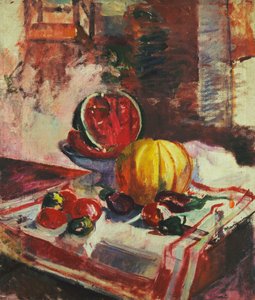 Stillleben mit Wassermelone
