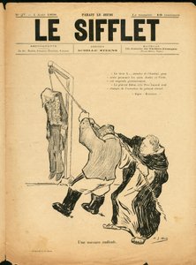Le Sifflet, Nummer 27, Satirisch in Schwarz-Weiß von Henri Gabriel Ibels