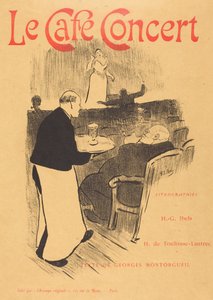 Le café concert: Illustrierte Titelseite von Henri-Gabriel Ibels