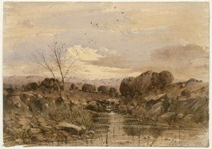 Landschaft mit Bach von Henri-Joseph Harpignies