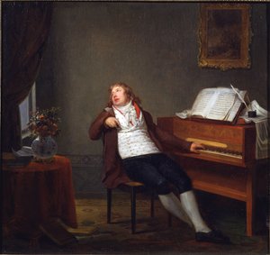 Porträt des Pianisten und Komponisten Johann Ladislaus Dussek (1760-1812) von Danloux, Henri-Pierre (1753-1809)