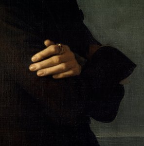Porträt von Franz Liszt (1811-1886), ungarischer Komponist und Pianist (1839). Detail der Hände. Gemälde von Henri Lehmann (Karl Ernest (Ernst) Rudolf Heinrich Salem dit) (1814-1882). Paris, Musée Carnavalet