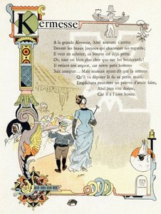 Illustration für "Alphabet der guten Beispiele", ca. 1890 von Henri (1858 1924) Gray