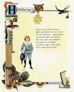 Illustration für "Alphabet der guten Beispiele", ca. 1890 von Henri (1858 1924) Gray