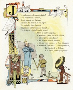 Illustration für "Alphabet der guten Beispiele", ca. 1890 von Henri (1858 1924) Gray