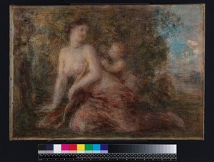 Venus und Amor von Henri (attr. to) Fantin Latour