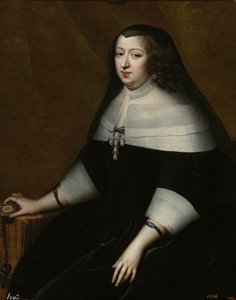 Porträt von Anne von Österreich 1601-1666, ca. 1659