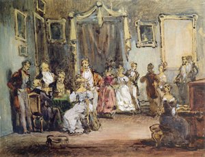 Ein Abend im Haus von Madame X von Henri Bonaventure Monnier