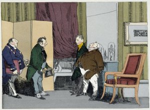 Antrag auf Gehaltserhöhung - in „Administrative Sitten“ von Henri Monnier