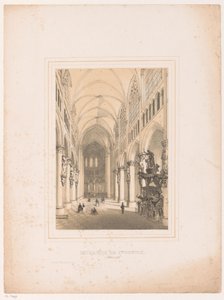 Innenraum der Sint-Michiel und Sint-Goedelekathedrale in Brüssel von Henri Borremans (attributed to)
