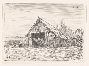 Bootshaus in Possenhofen von Henri Braakensiek