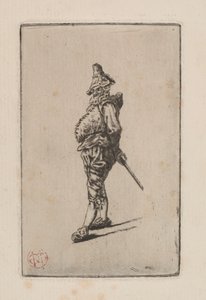 Punchinello, nach Meissonier, 1876 von Henri Charles Guérard