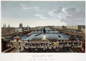 Ansicht der neuen Brücke - in „Vues de Paris“ von Courvoisier von Henri Courvoisier Voisin