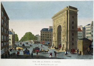 Vue de la Porte de Saint-Denis - in „Vues de Paris“ von Henri Courvoisier Voisin