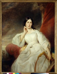 Porträt von Maria Garcia, genannt die Malibran (1808-1836), Sängerin in der Rolle der Desdemona für „Othello“ von Gioachino Rossini von Henri Decaisne