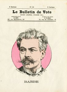 Ballot 2. Serie, Satirisch in Farben: Bart - Illustration von Henri Demare (1846-1888)