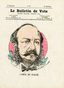 Ballot 2. Serie, Satirisch in Farben: De Juigne Comte - Illustration von Henri Demare von Henri Demare