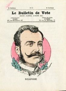 Ballot 2. Serie, Satirisch in Farben: Delafosse - Illustration von Henri Demare (1846-1888)