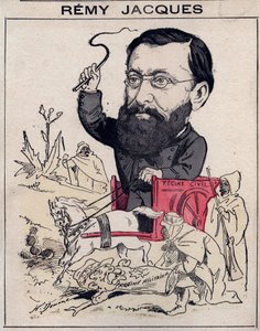 Remy Jacques, ehemaliger Senator von Algerien (Oran) - Karikatur von Henri Demare in „Les Hommes d