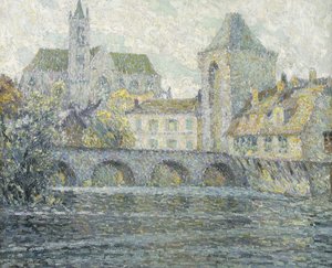 Moret Landschaft, die Brücke