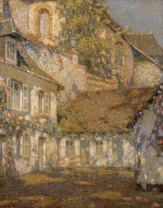 Das Haus unter der Kirche von Henri Eugene Augustin Le Sidaner