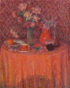 Der Tisch, Harmonie in Rot