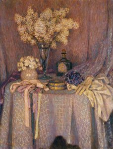 Der Tisch, Purpurharmonie von Henri Eugene Augustin Le Sidaner