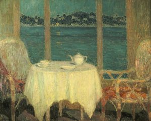 Die Terrasse vor der Bucht von St. Tropez