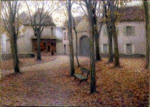 Das Dorf im Herbst von Henri Eugene Augustin Le Sidaner