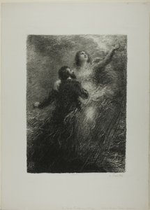 Finale des Fliegenden Holländers, zweite Platte von Ignace Henri Jean Fantin Latour