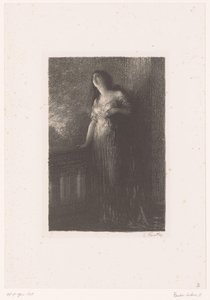 Julia steht nachts auf dem Balkon (Roméo et Juliette. Vertrauen in die Nacht, Leben und Werk von Hector Berlioz) von Ignace Henri Jean Fantin Latour