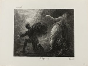 Manfred und Astarte, aus Robert Schumanns Ouvertüre zu "Manfred (1848-49)" von Henri Fantin Latour