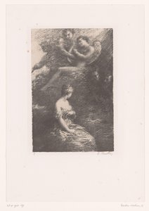 Marguerite erscheint Faust und Mephisto vom Himmel