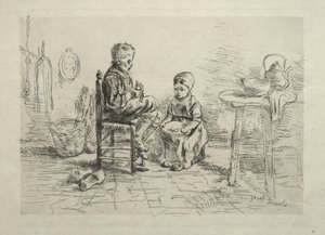 Kartoffeln schälen von Ignace Henri Jean Fantin Latour