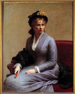 Porträt von Charlotte Dubourg (1850-1921) Sie ist die Schwester der Frau des Künstlers von Ignace Henri Jean Fantin Latour