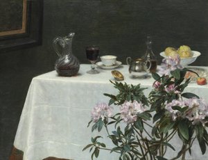 Stillleben: Ecke eines Tisches