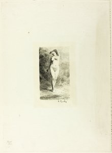 Studie einer stehenden Frau, von vorne gesehen von Ignace Henri Jean Fantin Latour