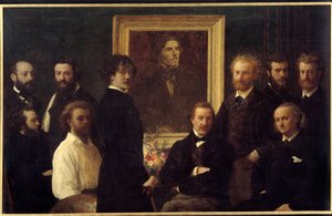 Hommage an Eugène Delacroix von Ignace Henri Jean Fantin Latour