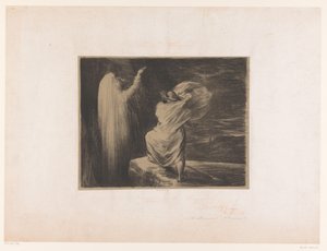 Wotan ruft die Erdgöttin Erda an von Ignace Henri Jean Fantin Latour