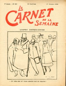 Cover von „Le Carnet de la semaine“, Satirisch in Farben von Henri Gabriel Ibels