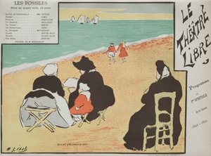 Les Fossiles Programm vom Théâtre Libre, 1892 von Henri Gabriel Ibels