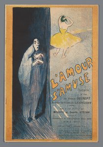 Mann und Ballerina (Liebestanz zwischen einem Mann und einer Ballerina) von Henri Gabriel Ibels