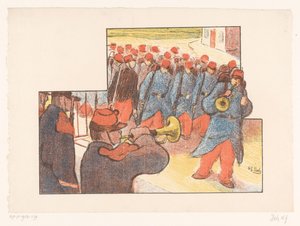 Militärparade von Henri Gabriel Ibels
