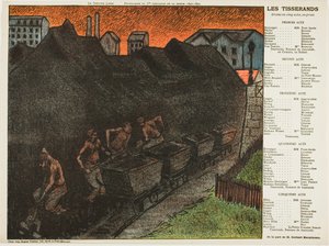 Siebte Aufführung: Les Tisserands, für Le Théâtre Libre von Henri Gabriel Ibels