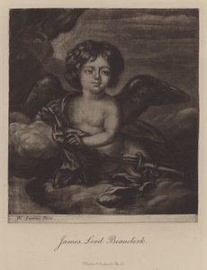 James, Lord Beauclerk, zweiter Sohn von König Karl II. und Nell Gwyn (Stich)