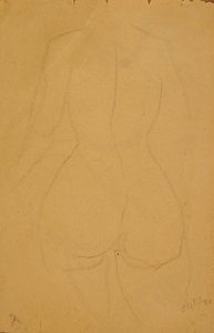 Halbfigur einer weiblichen Akt von Henri Gaudier Brzeska